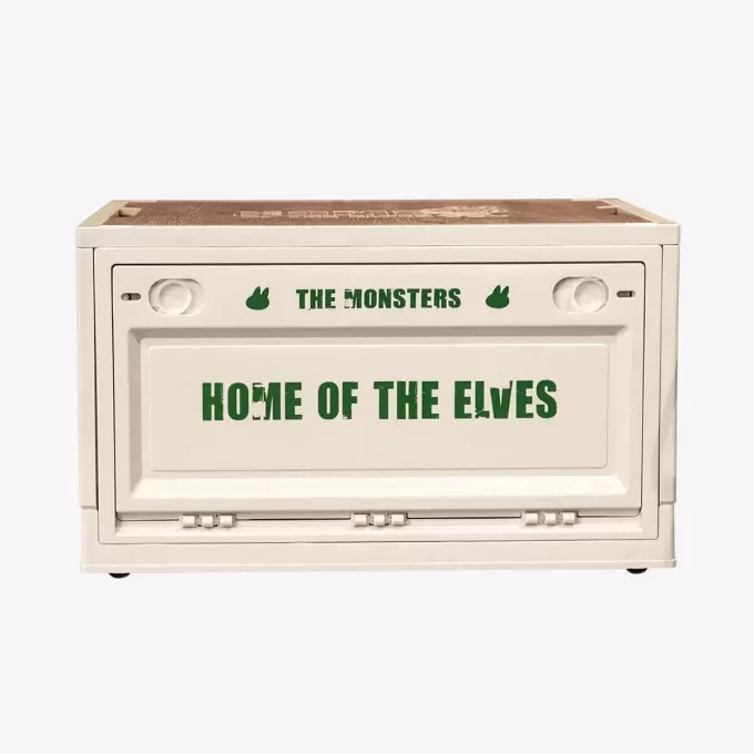 THE MONSTERS Home Of The Elves Series-Storage Box(White & Green & Blue)