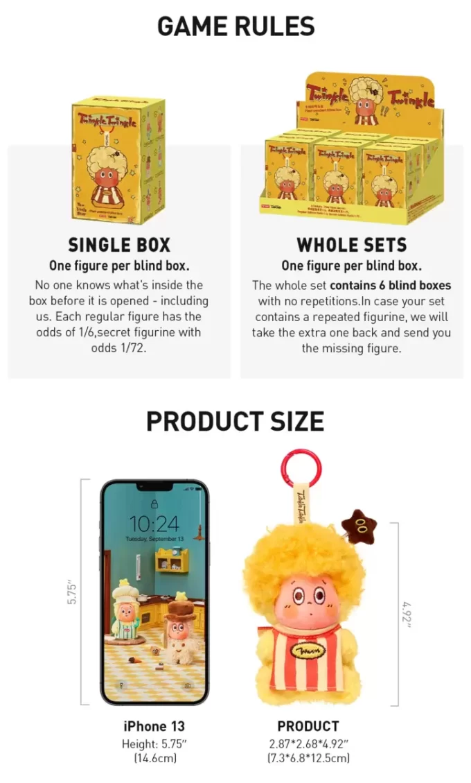 Twinkle Twinkle Be A Little Star Series – Plush Pendant Blind Box