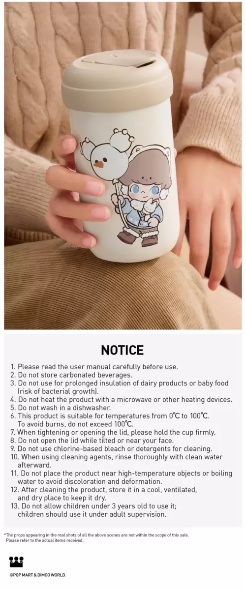 Warm Fluffy Holiday Series-DIMOO Vacuum Cup Warm Fluffy Holiday Series-DIMOO Vacuum Cup