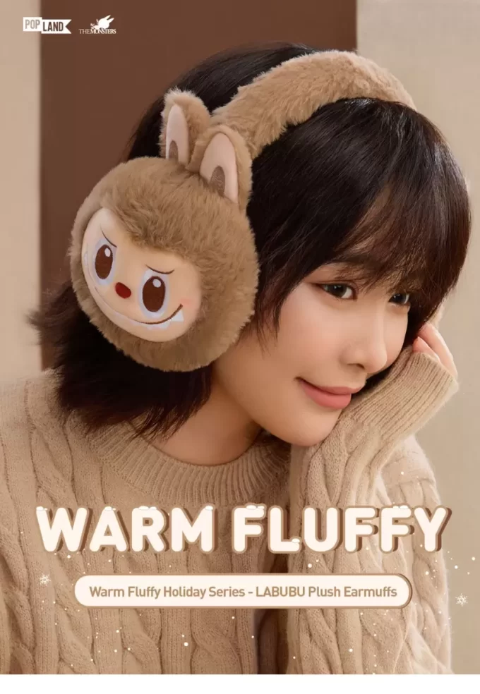 Warm Fluffy Holiday Series- LABUBU Plush Earmuffs