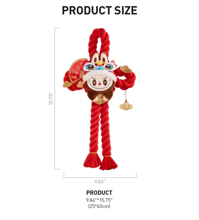 Wealthy Snake’s New Year Celebration Series-LABUBU Plush Door Decoration