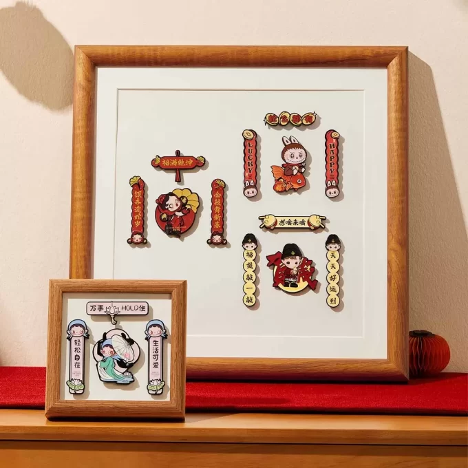 Wealthy Snake’s New Year Celebration Series-Mini Spring Couplets Fridge Magnet Blind Box