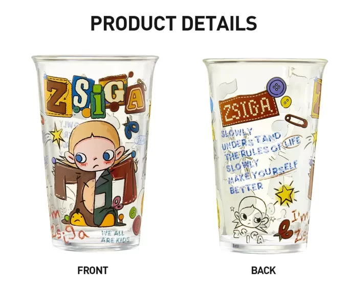 Zsiga We All Are Kids Series-Glass (Cold Water Cup)